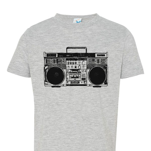 Hip Hop Kids Shirt, BOOMBOX, Toddler Crew Neck, Youth Shirt, Funny Tees, Brooklyn, 90s Hip Hop, 1990's Rap, Rap, Hip Hop Tees, Toddler Shirt