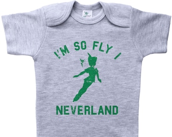 Neverland Onesie®, I'M So FLY I NEVERLAND, Neugeborenen Outfit, Baby Shower Geschenk, Unisex, Geschlecht Neutral, Kleinkind, Baby Kleidung, Lustige Onesies®