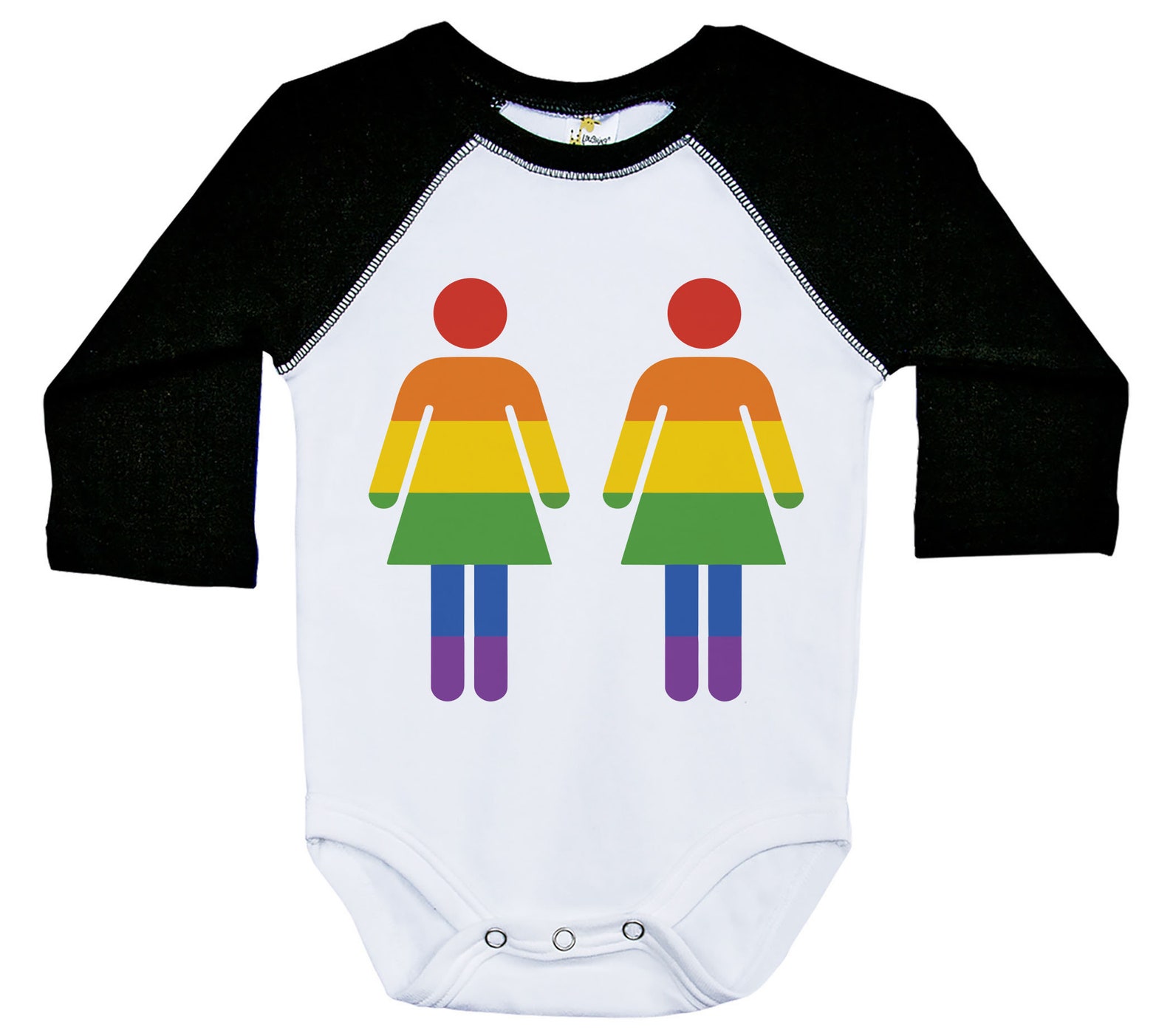 Pride Onesie RAINBOW WOMEN'S BATHROOM Sign Long Sleeve Etsy