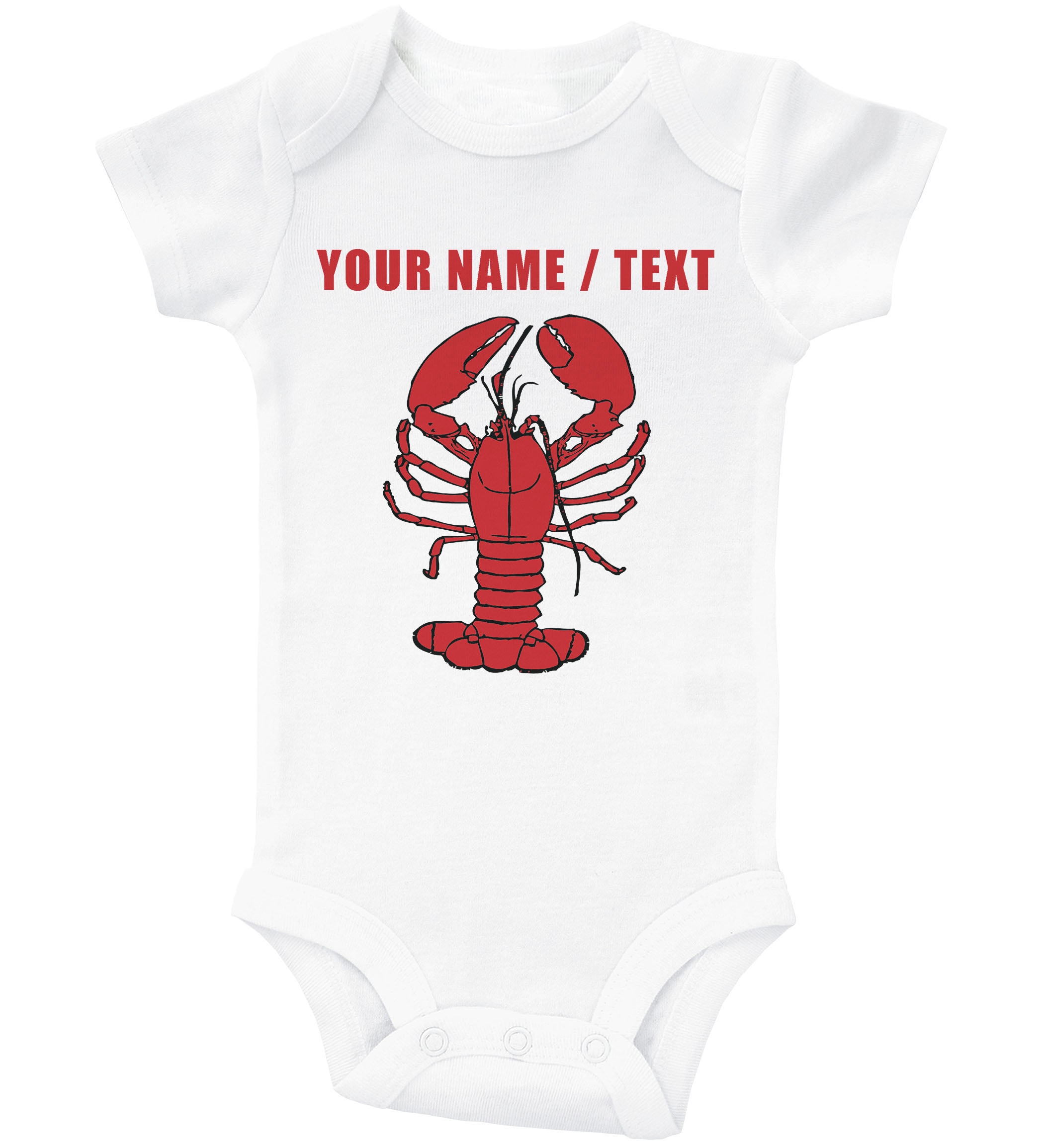 Lobster Onesie CUSTOM LOBSTER Baby Bodysuit Baby Shower Etsy