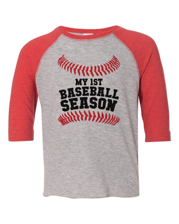 Baseball Toddler Shirt My FIRST BASEBALL SEASON Kids Shirt Etsy