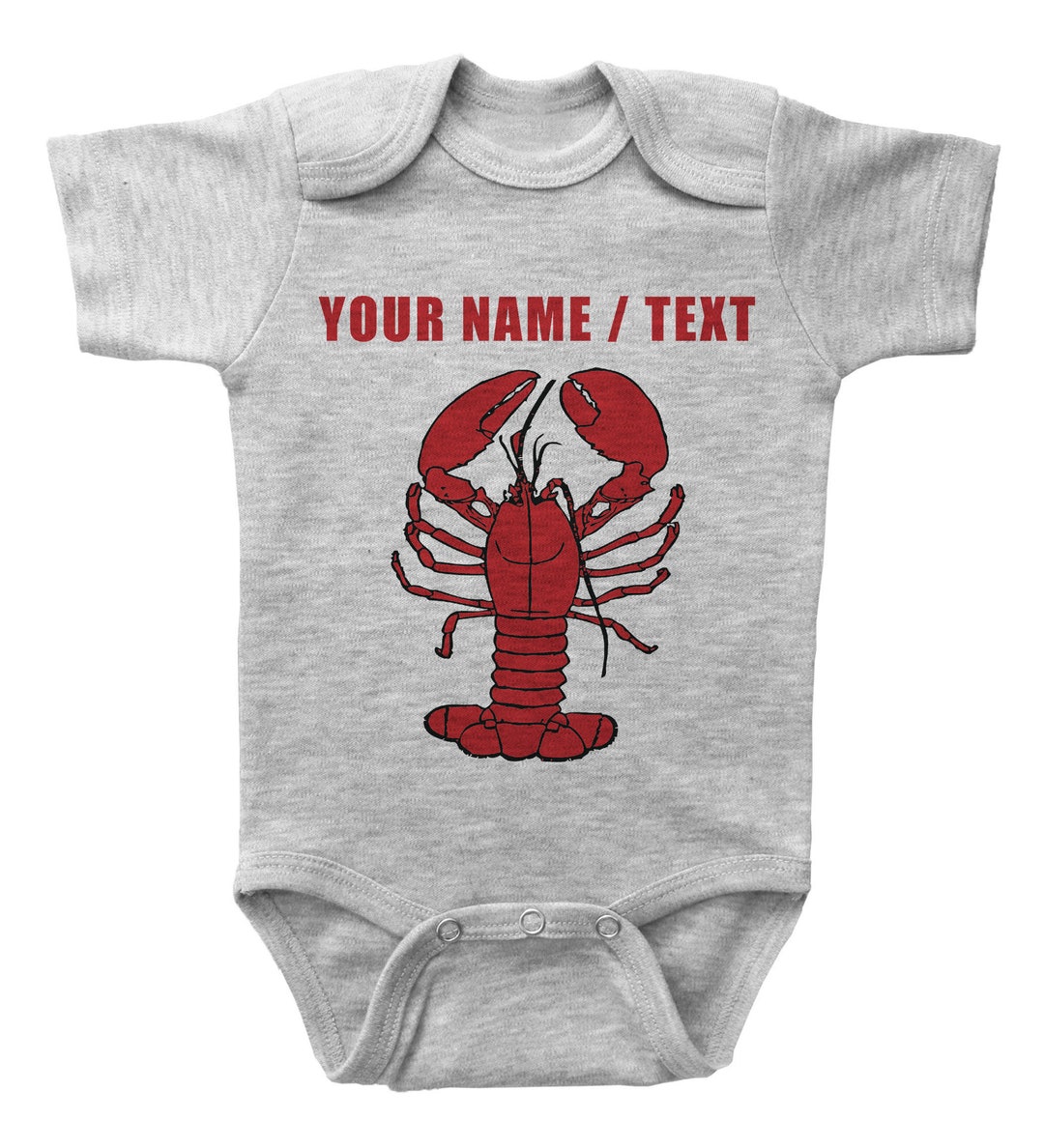 Lobster Onesie® CUSTOM LOBSTER Baby Bodysuit Baby Shower Etsy