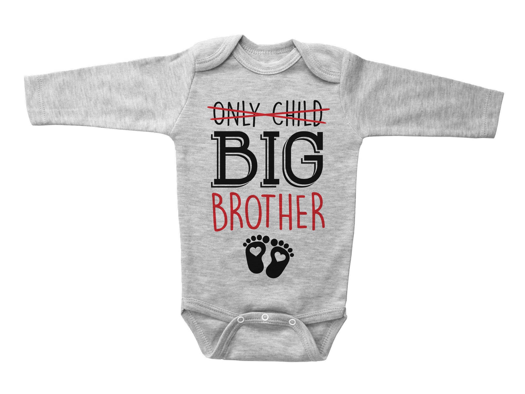 Big Brother Onesie Only CHILD BIG BROTHER red text Baby Etsy
