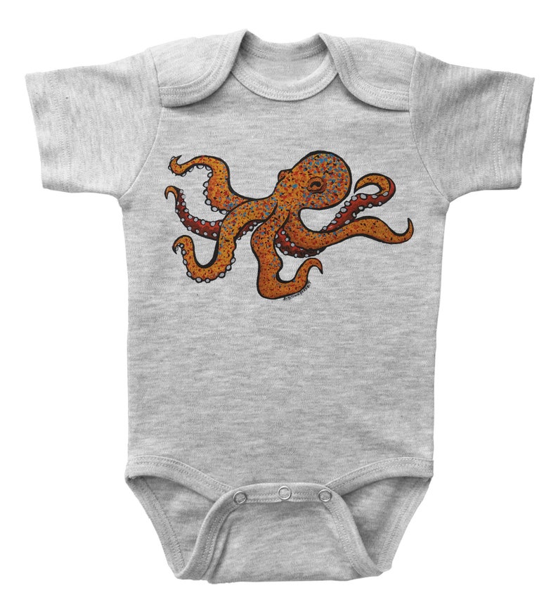 Octopus Onesie OCTOPUS Onesie for Babies Baby Bodysuit Etsy