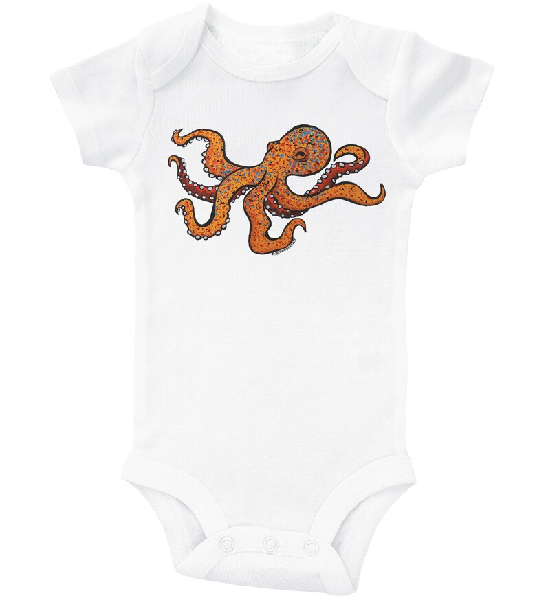 Octopus Onesie OCTOPUS Onesie for Babies Baby Bodysuit Etsy