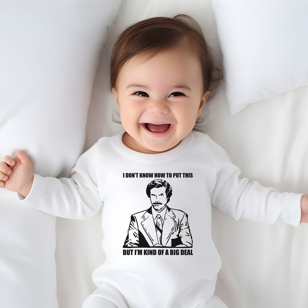 Funny Baby Onesie®, KIND of A BIG DEAL, Baby Bodysuit, Ron Burgundy