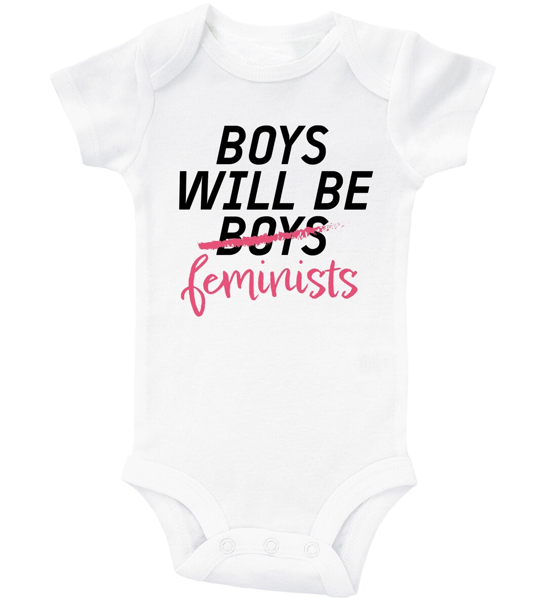 Feminism Onesie®, BOYS Will Be FEMINISTS, Feminism Themed Baby Outfit