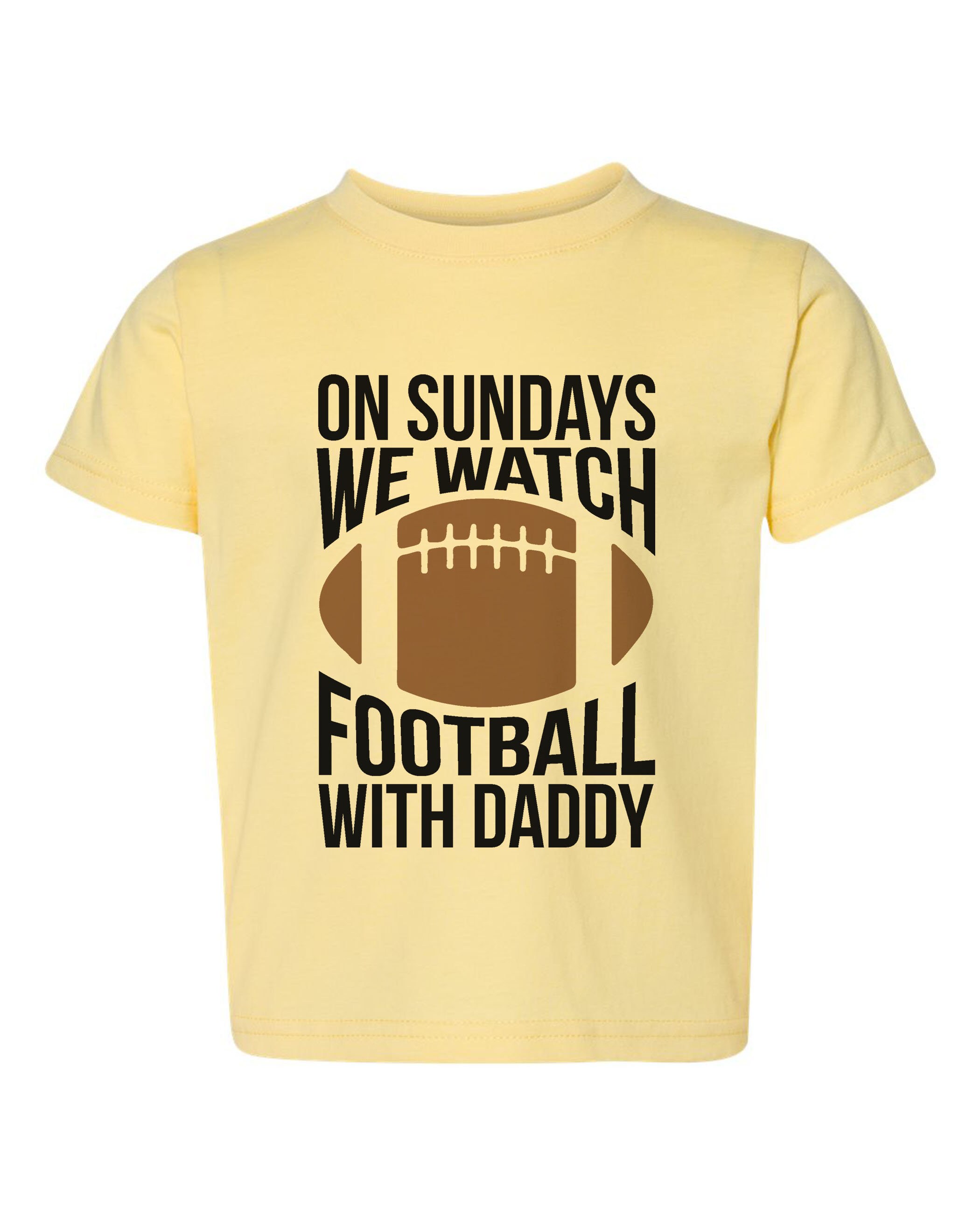 Football Toddler Shirt On SUNDAYS FOOTBALL With DADDY Short Etsy