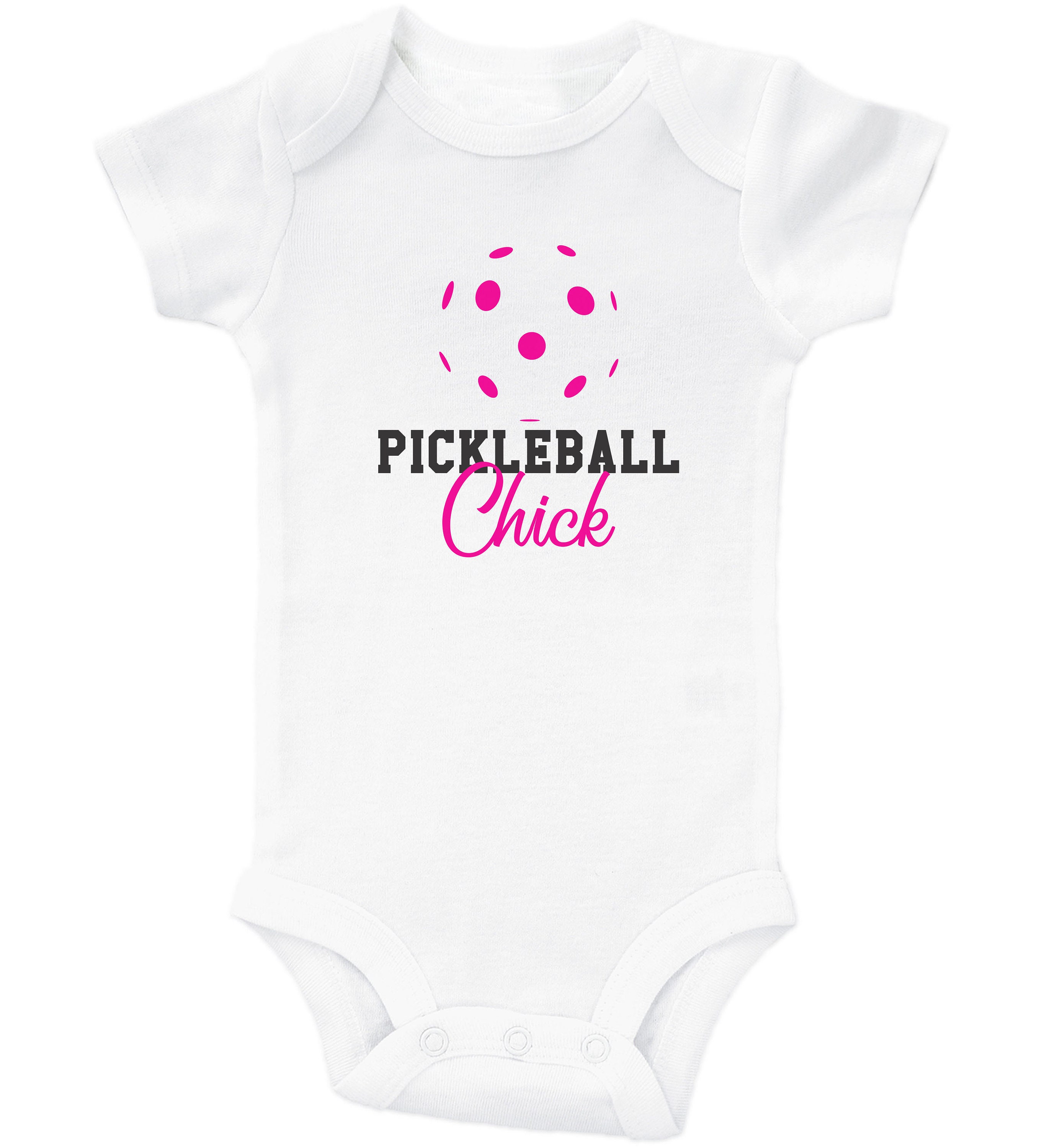 Funny Pickleball Onesie PICKLEBALL CHICK Baby Girl Bodysuit Etsy
