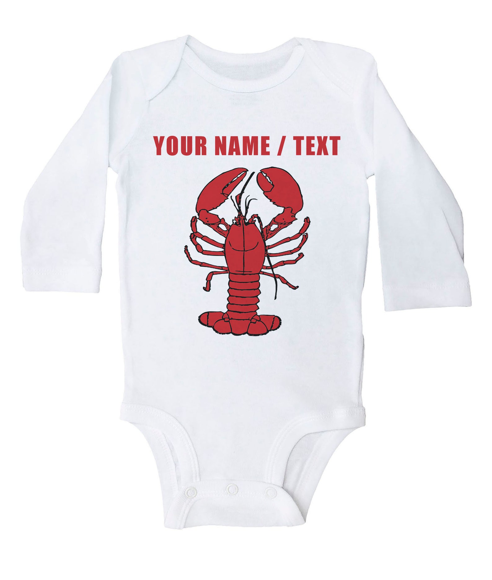 Lobster Onesie CUSTOM LOBSTER Baby Bodysuit Baby Shower Etsy