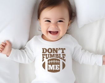 Football Onesie®, DON'T FUMBLE ME, Baby Bodysuit, Baby Shower Gift, Sporty Onesie®, Sports Onesie®, Football Baby, Sports Outfit