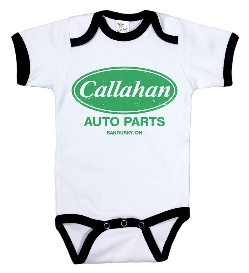 Baby Onesie Onesie For Babies CALLAHAN AUTO PARTS Short Sleeve Onesie Funny Onesie Baby Shower Gift For Baby Funny Ringer Onesie
