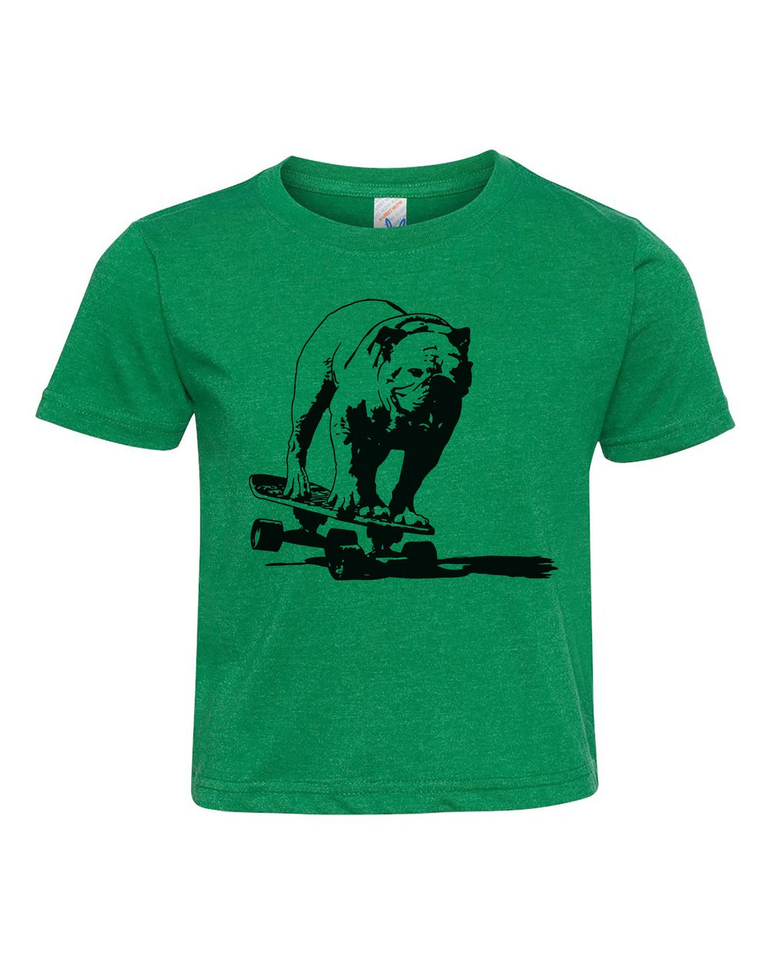 Bulldog Shirt, BULLDOG SKATER, Toddler Crew Neck, Youth Shirt, Short