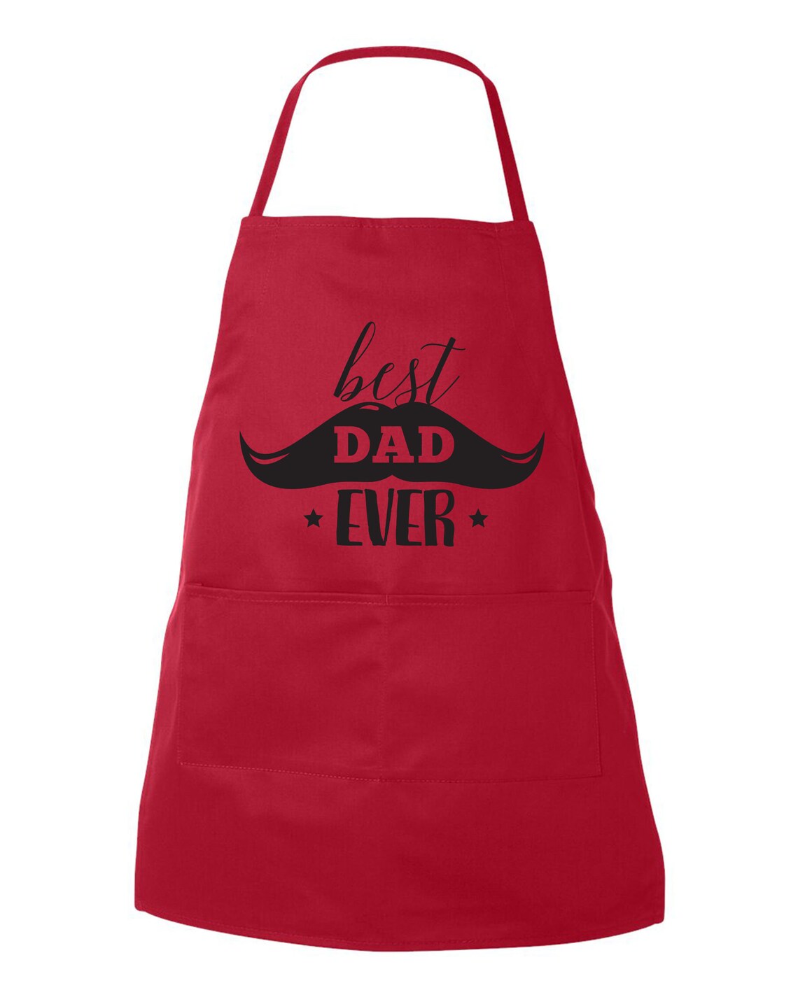 Father's Day Aprons BEST DAD EVER Mustache Adjustable Etsy