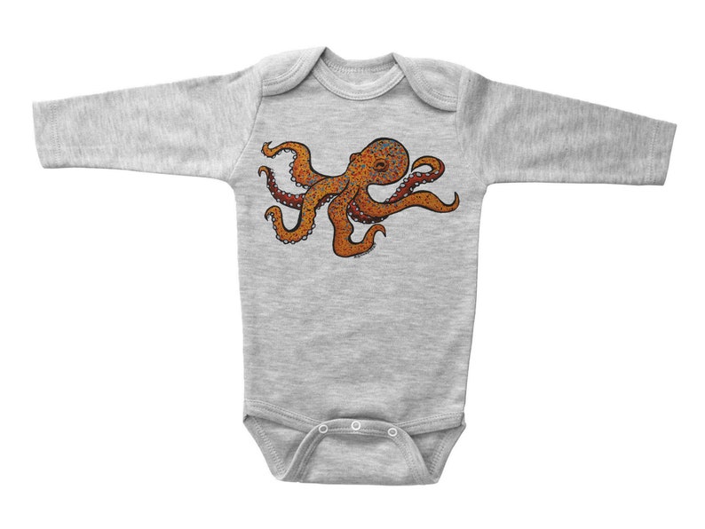 Octopus Onesie OCTOPUS Onesie for Babies Baby Bodysuit Etsy