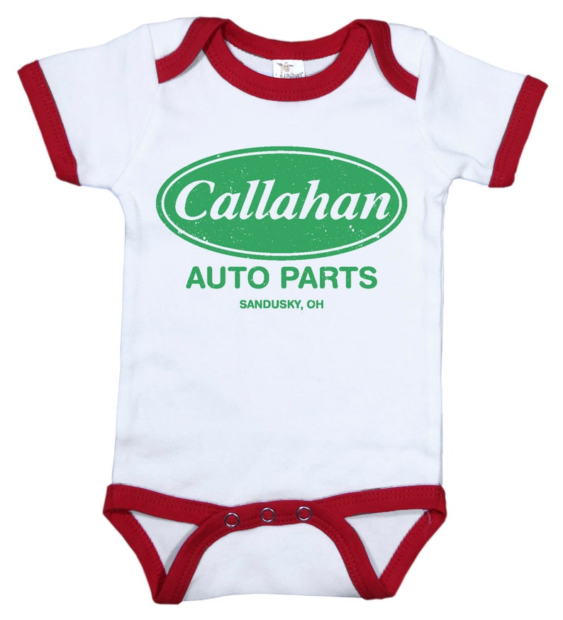 Baby Onesie Onesie For Babies CALLAHAN AUTO PARTS Short Sleeve Onesie Funny Onesie Baby Shower Gift For Baby Funny Ringer Onesie
