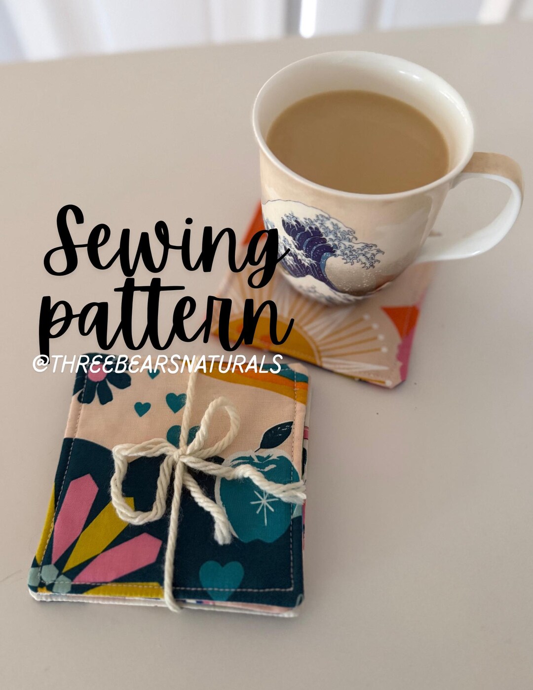 Super Easy Coaster Sewing Pattern: Beginner Friendly (PDF With Video ...