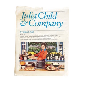 Vintage Julia Child & Company Cookbook, TV Chef French Cookbook, The French Chef, Collectible Cookbooks, Dinner Party Recipes, Julia Child