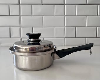 Vintage Amway Queen Stainless Steel Cookware Set, Mid Century