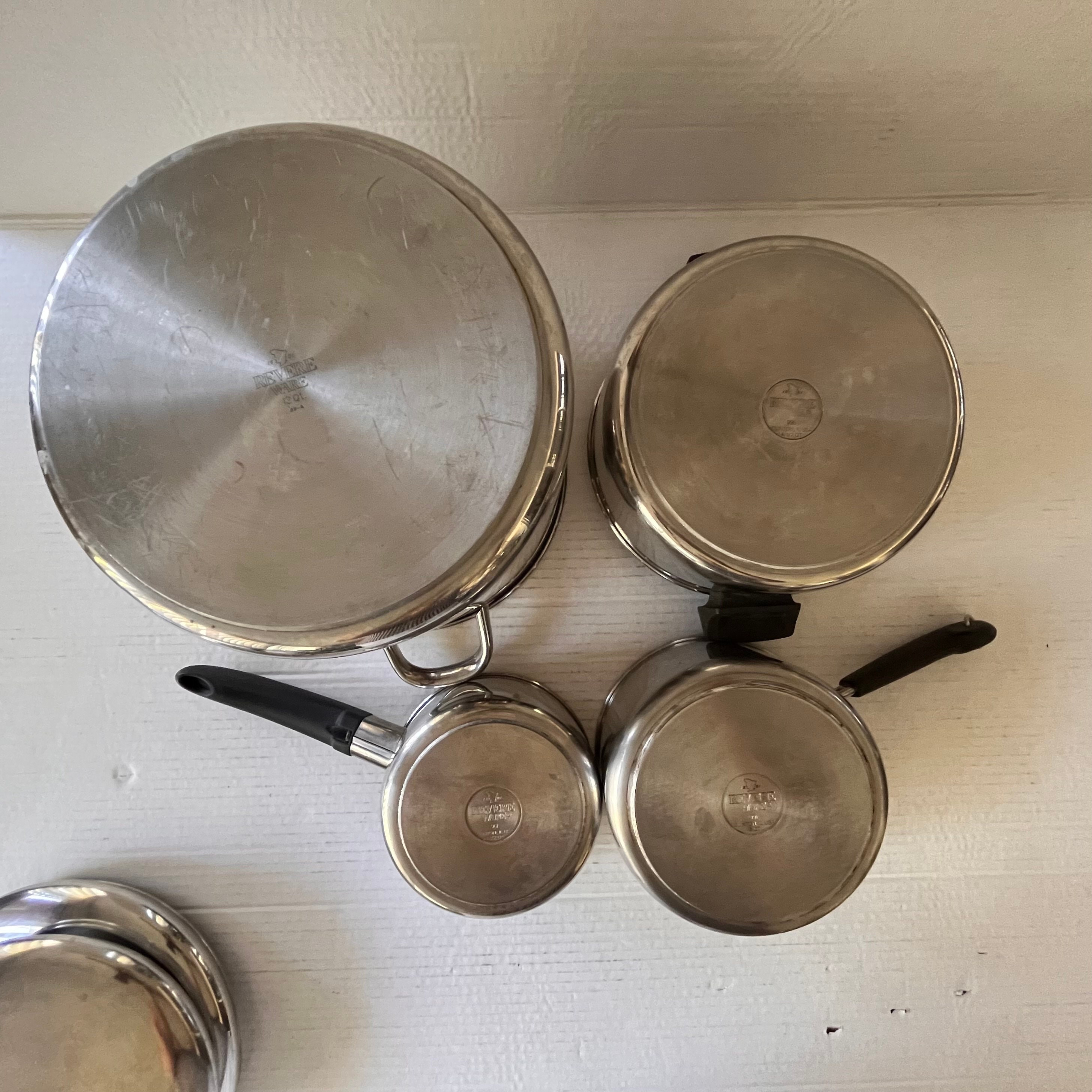 1801 Revere Ware Pans, Stainless Steel Copper Core Cookware, 1801 Stockpot, Revere Ware Copper