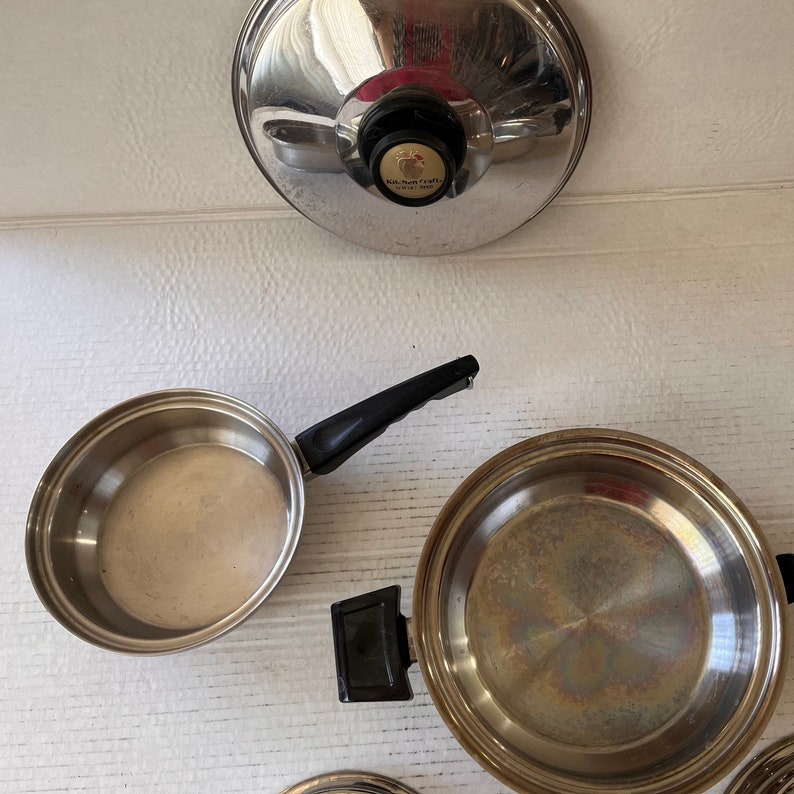 Vintage Kitchen Craft by West Bend, Americraft Cookware, Stainless Steel Saucepan, USA Cookware