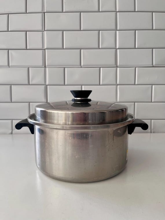Vintage Amway Queen Stainless Steel Cookware Set, Mid Century