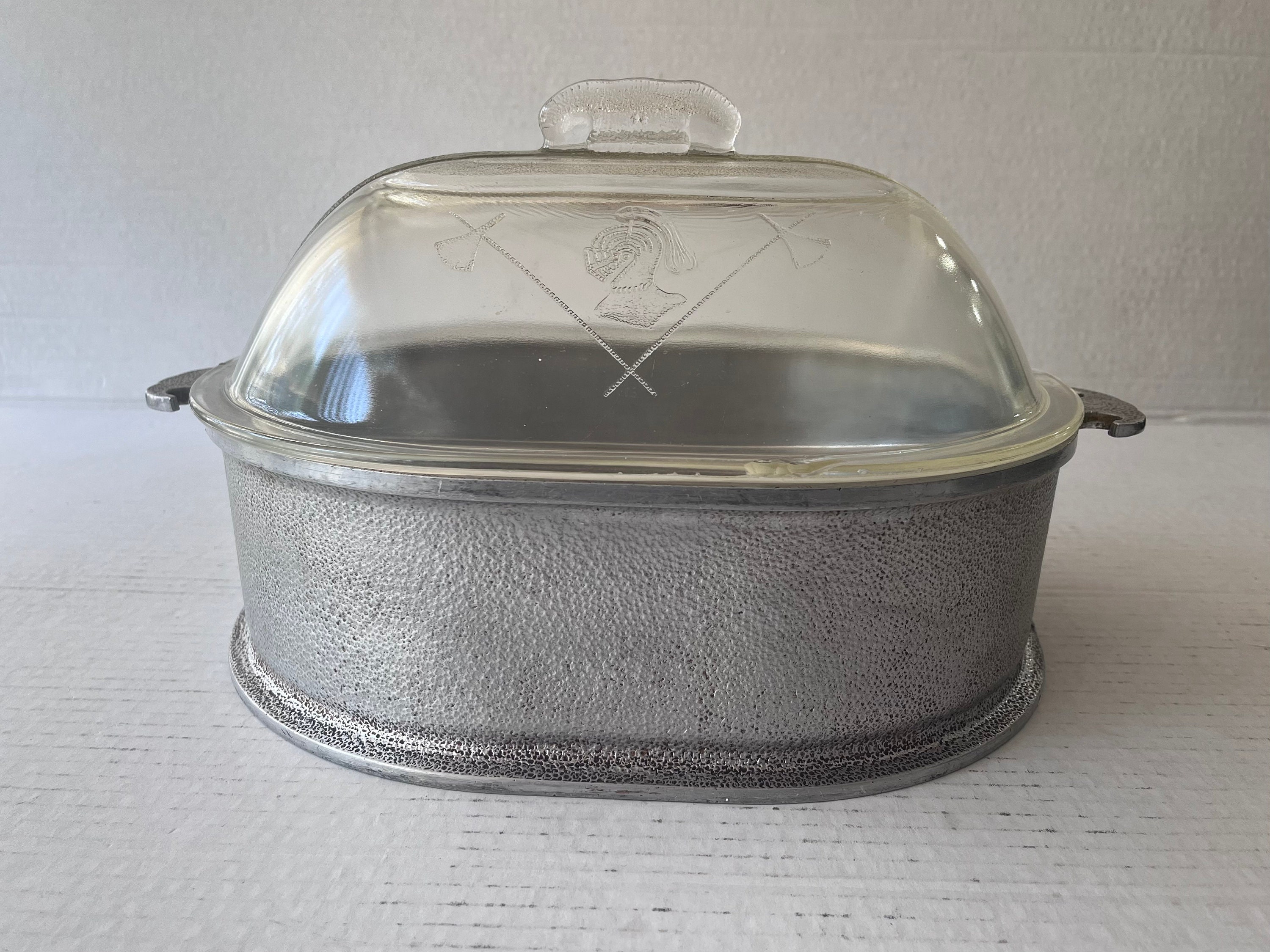 Guardian Service Cookware 1 Quart Guardian Ware Dutch Oven With Tempered  Glass Lid Small Pot or Casserole Cast Aluminum Cookware 