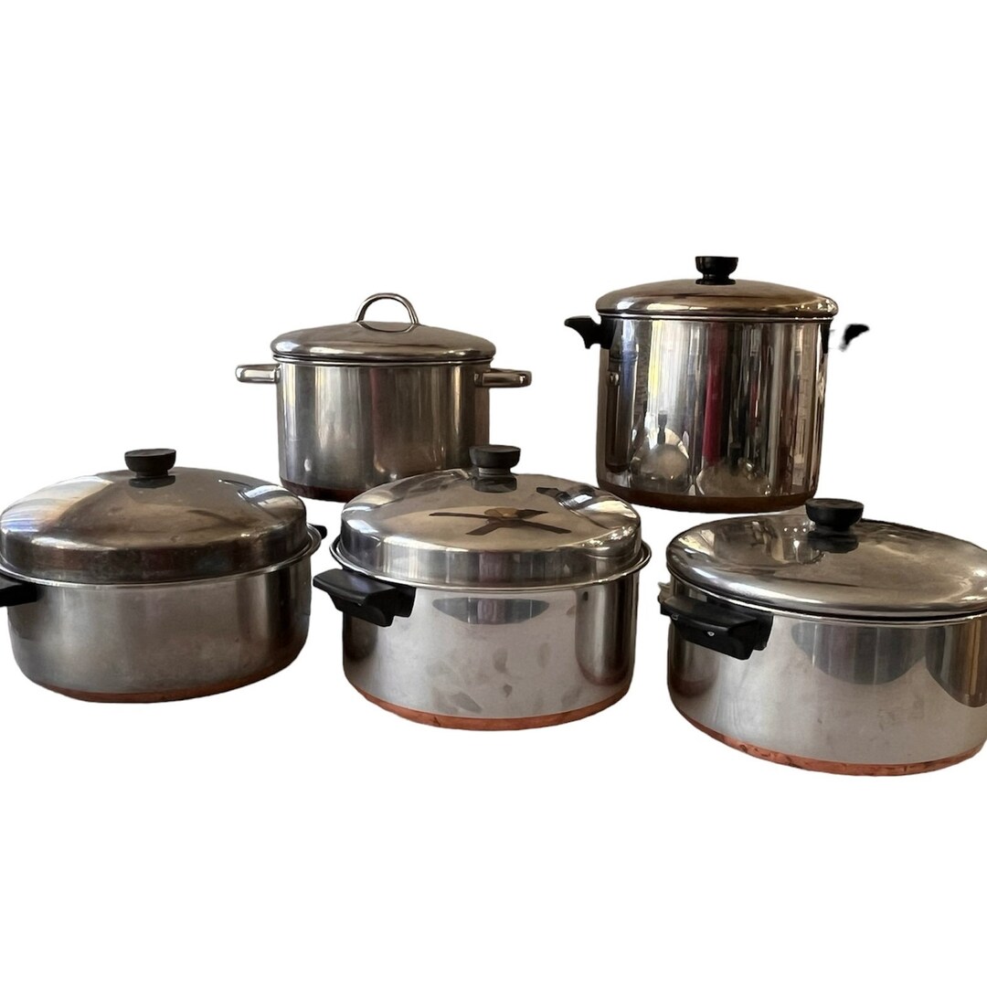 Revere Ware 1801 Copper Bottom Cookware, Copper Stockpot, USA Cookware