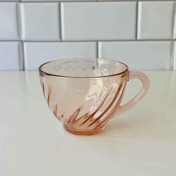 Vintage Pink Glassware Set, Anchor Hocking Depression Glass