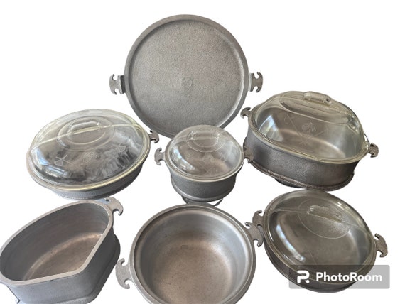 Guardian Service Cookware, Vintage Hammered Aluminum Pots