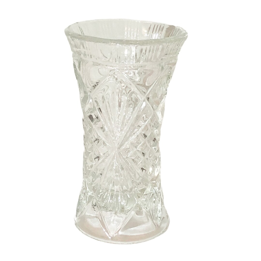 Crystal Bud Vases, Cut Glass Crystal Flower Vase, Clear Desk Bud Vase