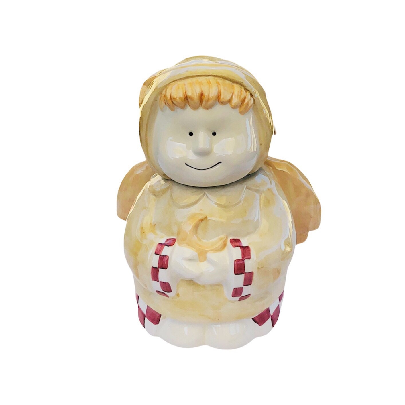 Boy Angel cookie Jar ceramic by DesignPac Inc.  Etsy