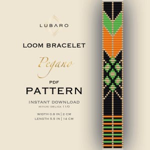 Spooky Halloween Colors Loom bead bracelet