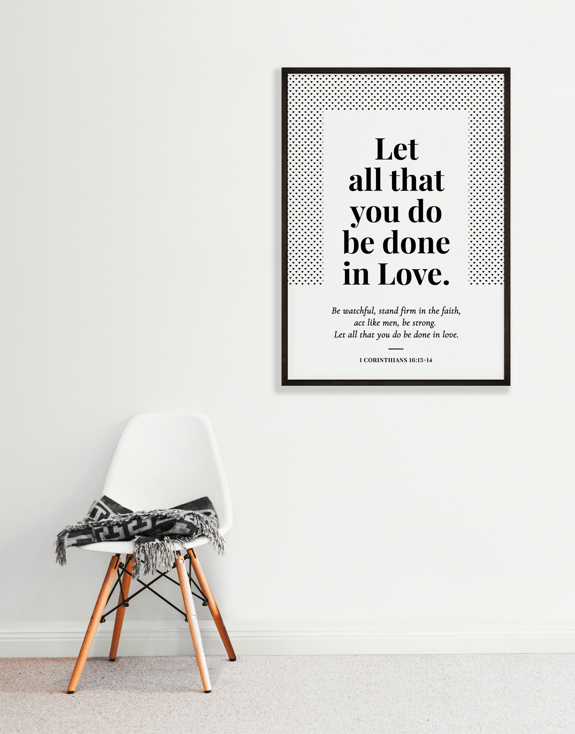 1 Corinthians 16 14 Love Bible Verse Print Love Bible Verse  Etsy