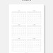 Calendar 2024 Printable 12 Months Schedule Yearly Calendar Inserts Year ...