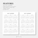 2024 2025 Calendar Printable PDF Calendar Template Inserts - Etsy