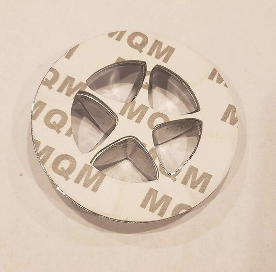 Coppia Di Stemmi Universali Texas Lone Star In Metallo, Edizione Argentata, 7,6 Cm, Adesivi Per Auto, Camion, Pick-up, Nero E Bianco