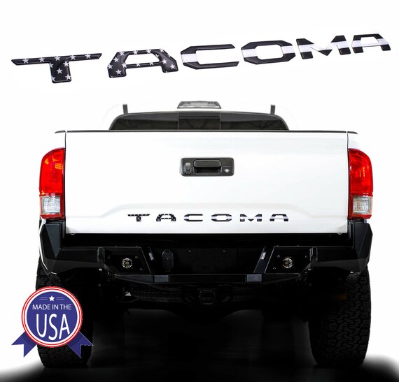 USA Flag AUTO PRO ACCESSORIES Domed Tailgate Letters Inserts USA FLAG fits 2016-2020 Tacoma Models USA Flag AUTO PRO ACCESSORIES Domed Tailgate Letters Inserts USA FLAG fits 2016-2020 Tacoma Models