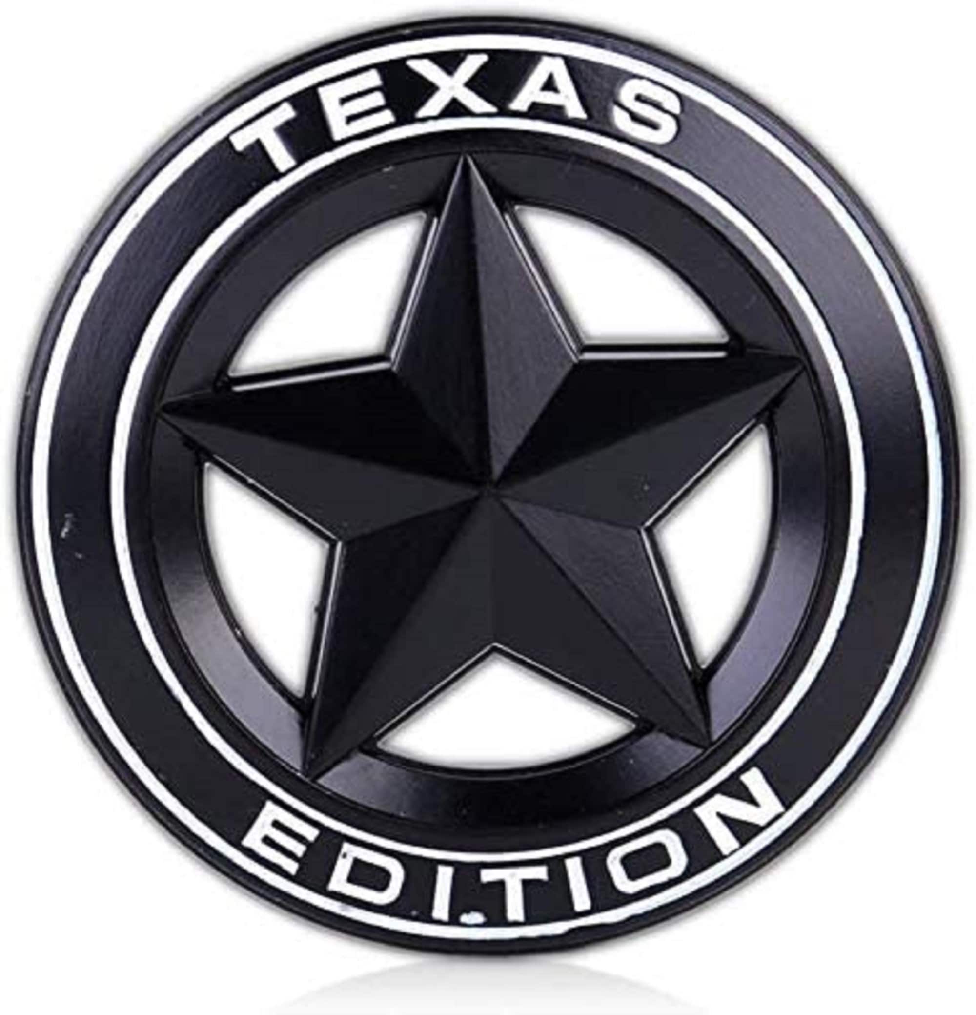 Black Texas Edition Emblem Badge Decal Sticker – Unbranded