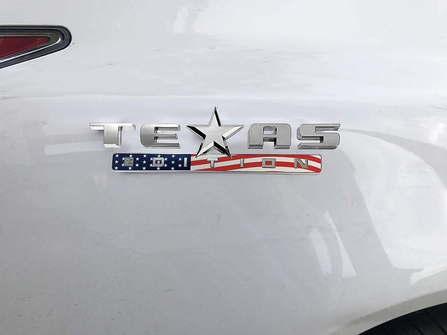 Pair Of Texas Flag Edition Emblems - 3M Stick-On Badges For Chevy, Ford, Dodge Trucks & More