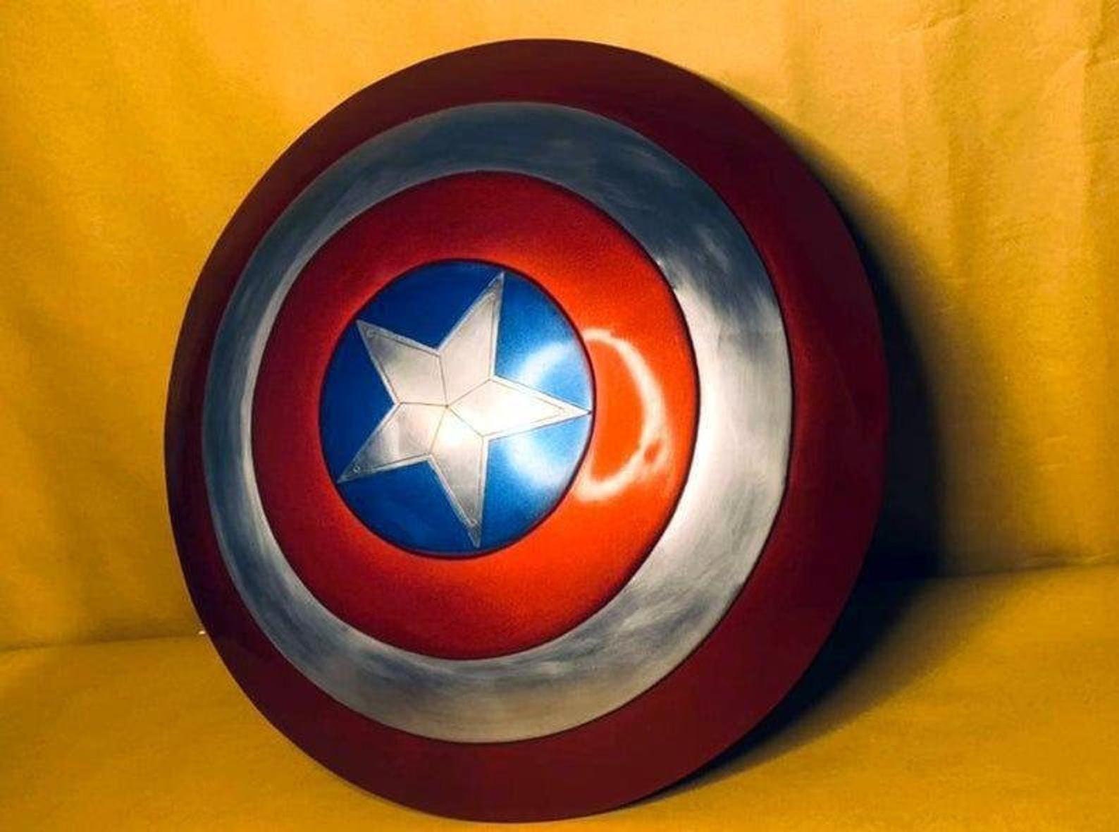 Captain america shield metal prop replica screen accurate etsy