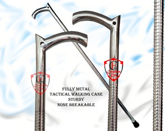 Tactical Walking Cane-The Remarkable V Handle walking cane-Steampunk Walking Stick-canes Gift Item, NEW Remarkable V Aluminum