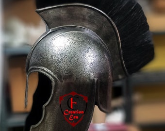 Troy Achilles Armor Helmet Medieval Knight Crusader Spartan Warrior Helmet. Decorative & Gift Item