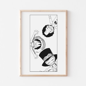 One Piece Ace Print - Etsy