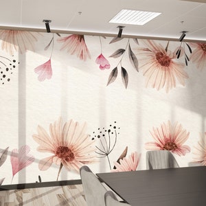 Flower Wallpaper Flower Texture Mural Removable Peel and - Etsy