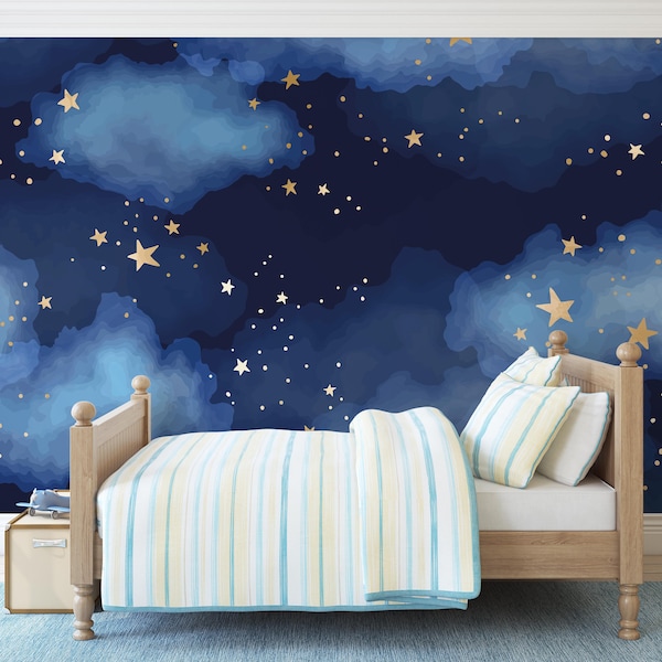 Ceiling Wallpaper Removable Self Adhesive Wallpaper Large Peel & Stick Wallpaper Wallpaper Mural | Stars Removable Wallpaper