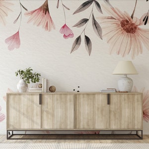 Flower Wallpaper Flower Texture Mural Removable Peel and - Etsy