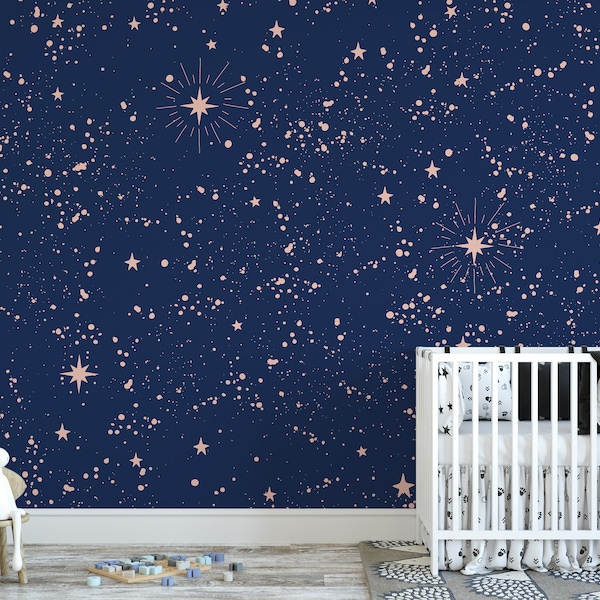 Removable Wallpaper Night Sky Etsy