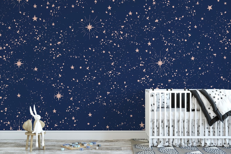 Wallpaper Peel and Stick Wallpaper Night Sky Space Removable - Etsy