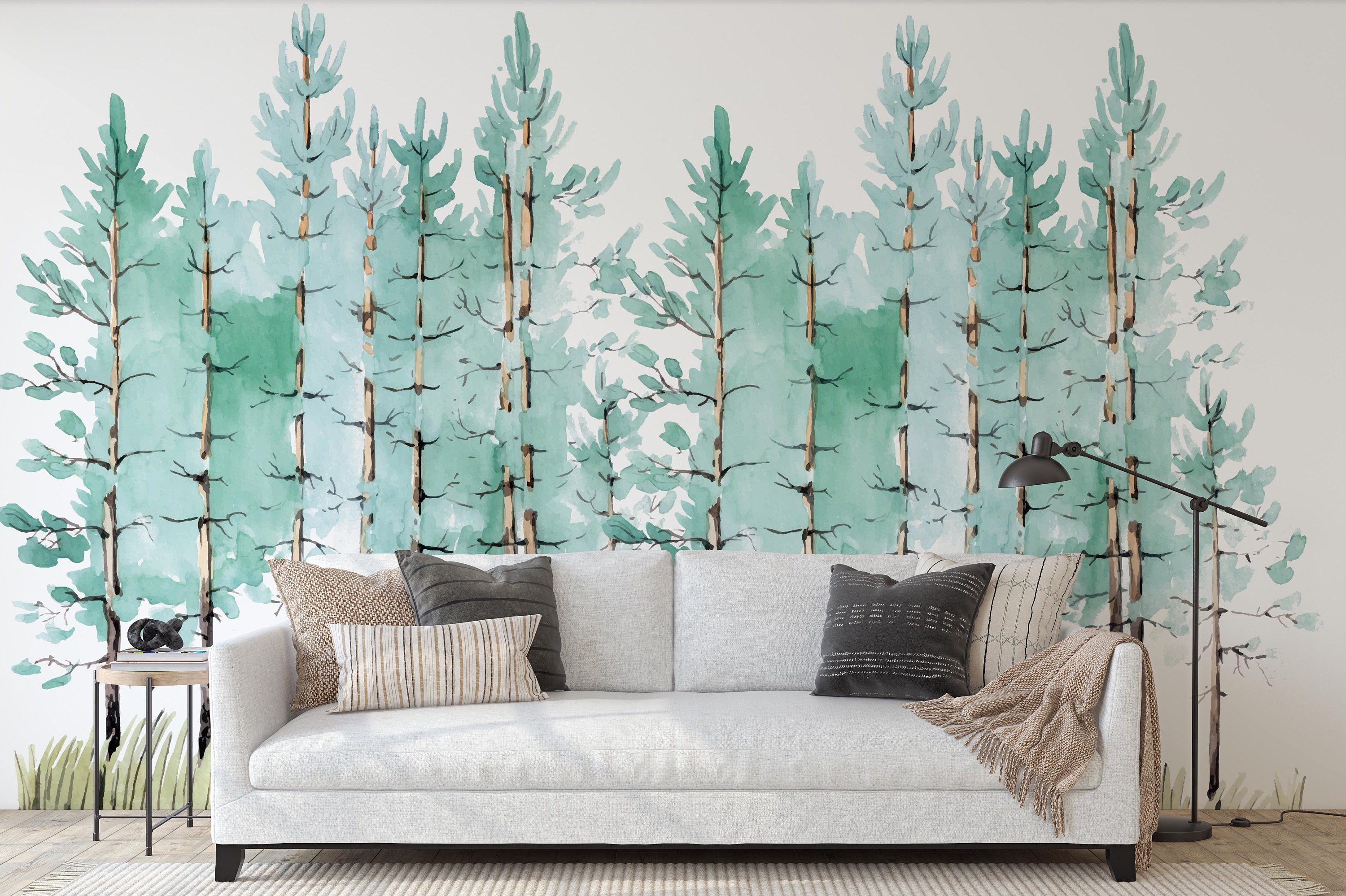 Nature Wallpaper Peel and Stick Removable Self Adhesive Forest Trees